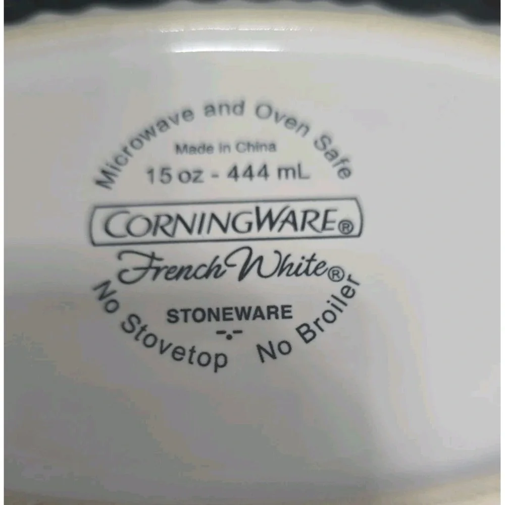CorningWare French White Stoneware Casserole Dish 15 Oz.